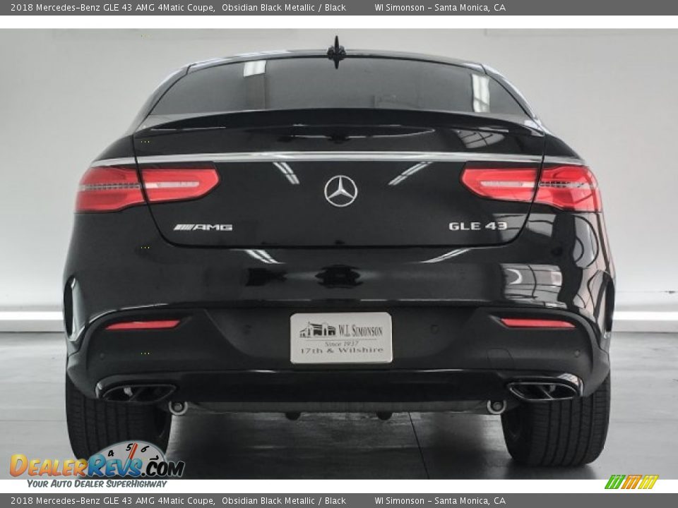 2018 Mercedes-Benz GLE 43 AMG 4Matic Coupe Obsidian Black Metallic / Black Photo #3