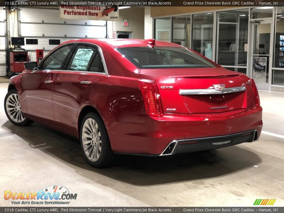 2018 Cadillac CTS Luxury AWD Red Obsession Tintcoat / Very Light Cashmere/Jet Black Accents Photo #9