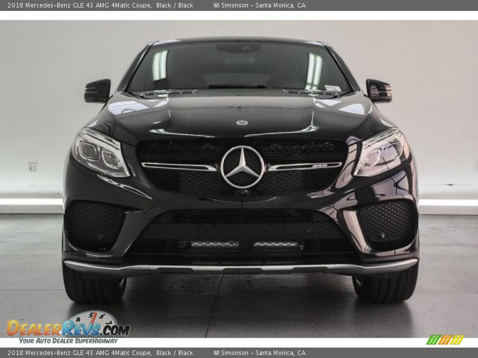 2018 Mercedes-Benz GLE 43 AMG 4Matic Coupe Black / Black Photo #2