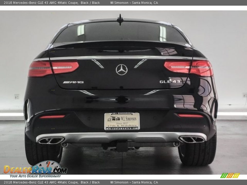 2018 Mercedes-Benz GLE 43 AMG 4Matic Coupe Black / Black Photo #3