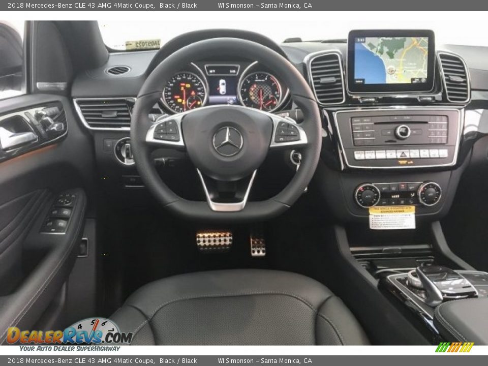 2018 Mercedes-Benz GLE 43 AMG 4Matic Coupe Black / Black Photo #4