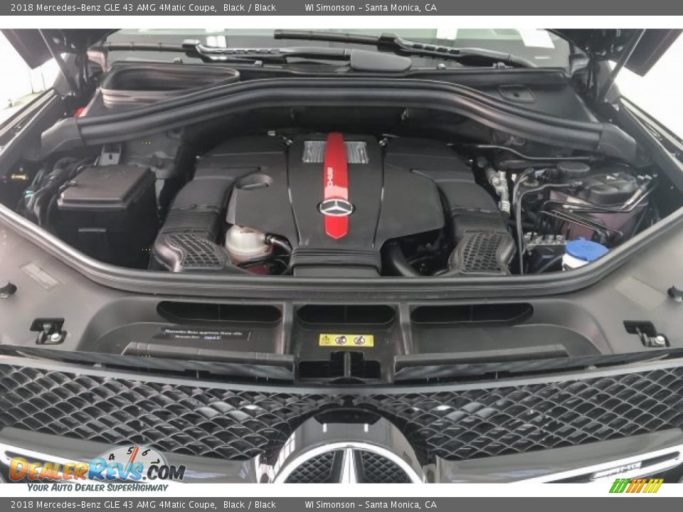 2018 Mercedes-Benz GLE 43 AMG 4Matic Coupe Black / Black Photo #9