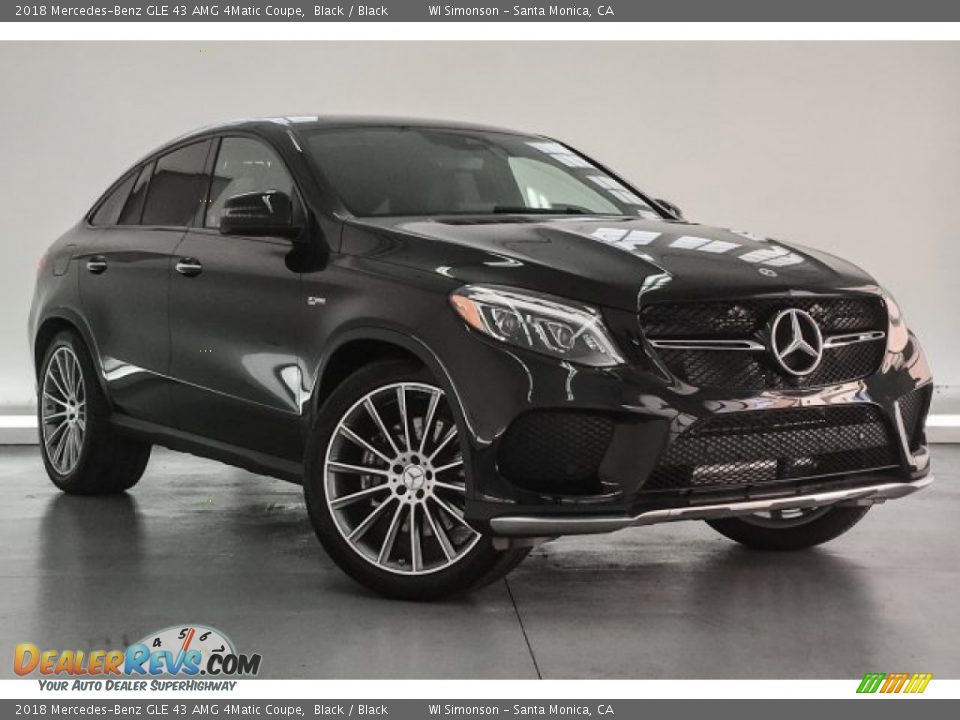 2018 Mercedes-Benz GLE 43 AMG 4Matic Coupe Black / Black Photo #12