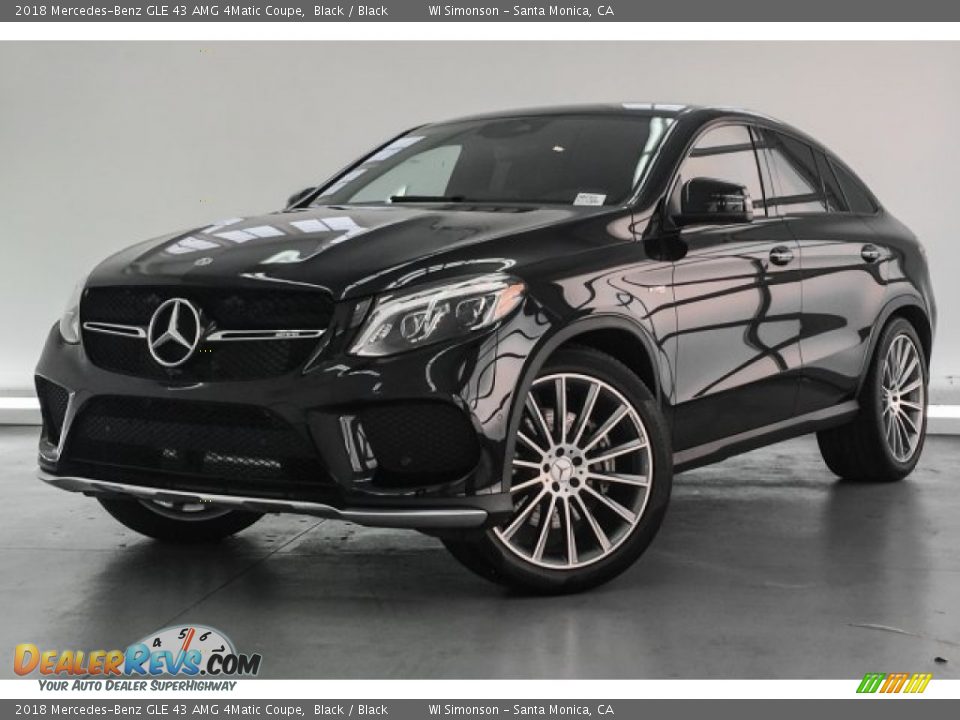 2018 Mercedes-Benz GLE 43 AMG 4Matic Coupe Black / Black Photo #14