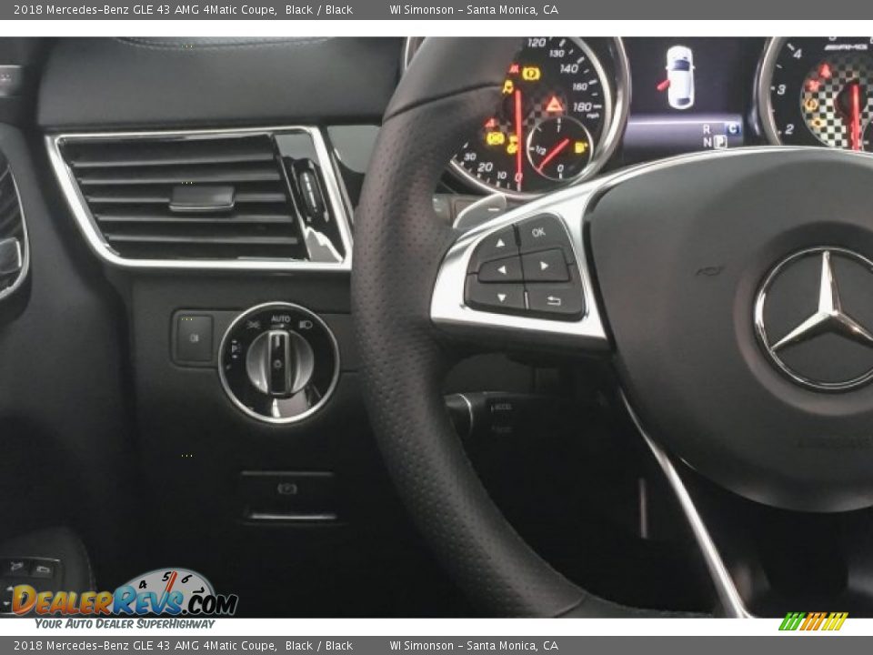 2018 Mercedes-Benz GLE 43 AMG 4Matic Coupe Black / Black Photo #18