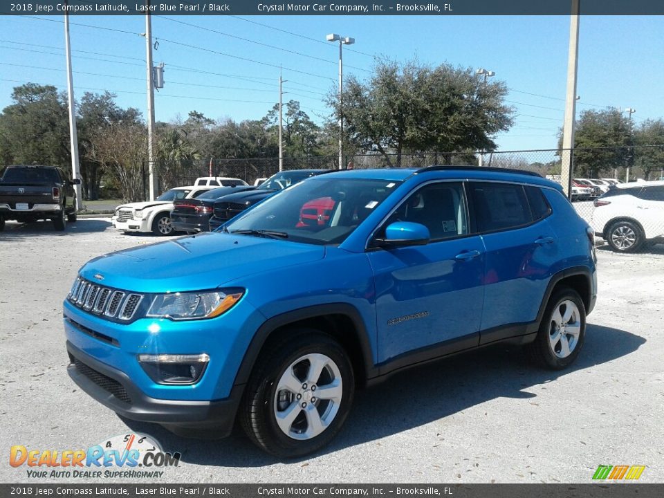 2018 Jeep Compass Latitude Laser Blue Pearl / Black Photo #1