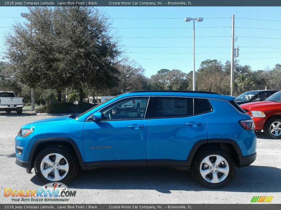 2018 Jeep Compass Latitude Laser Blue Pearl / Black Photo #2