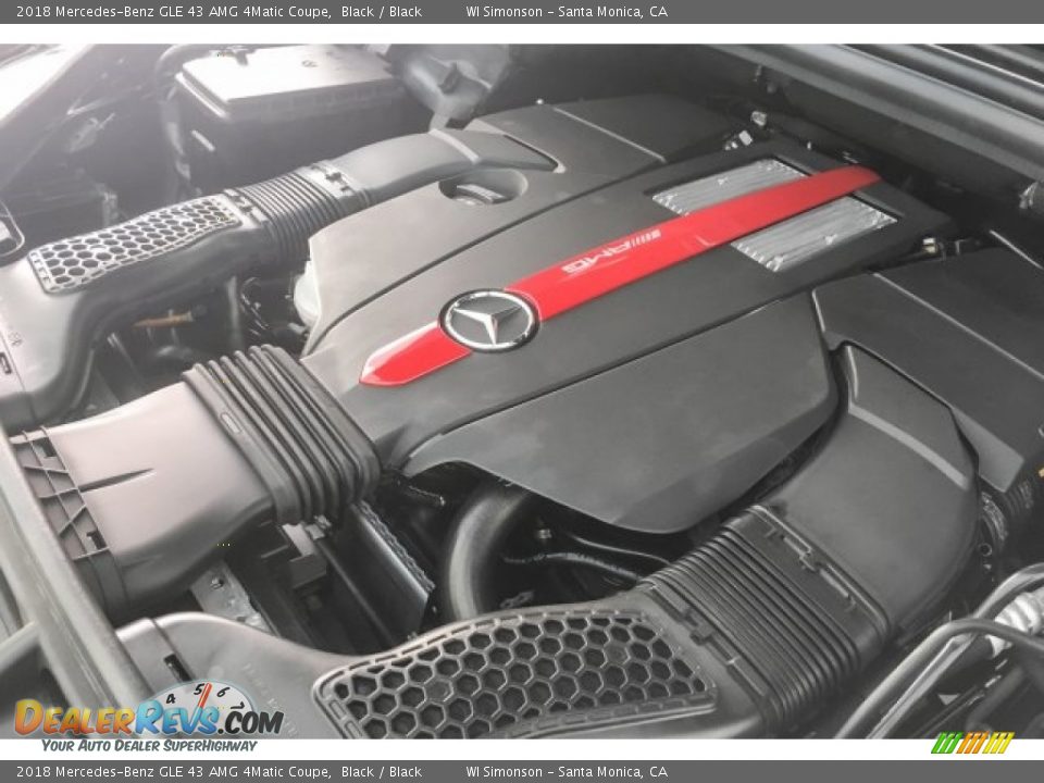 2018 Mercedes-Benz GLE 43 AMG 4Matic Coupe Black / Black Photo #31