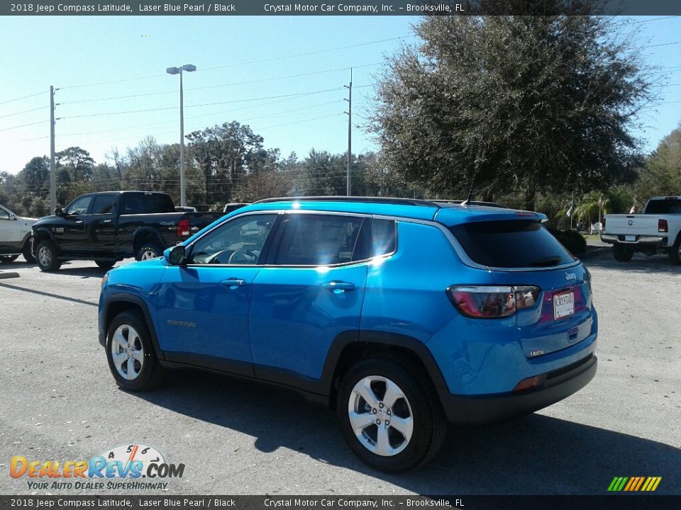 2018 Jeep Compass Latitude Laser Blue Pearl / Black Photo #3