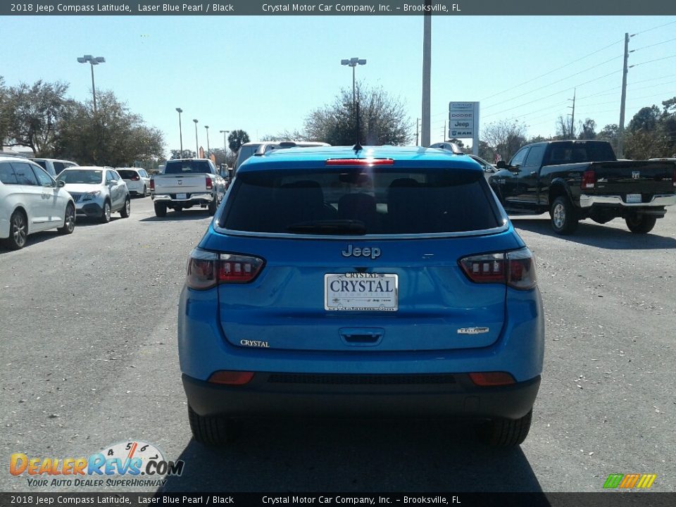 2018 Jeep Compass Latitude Laser Blue Pearl / Black Photo #4