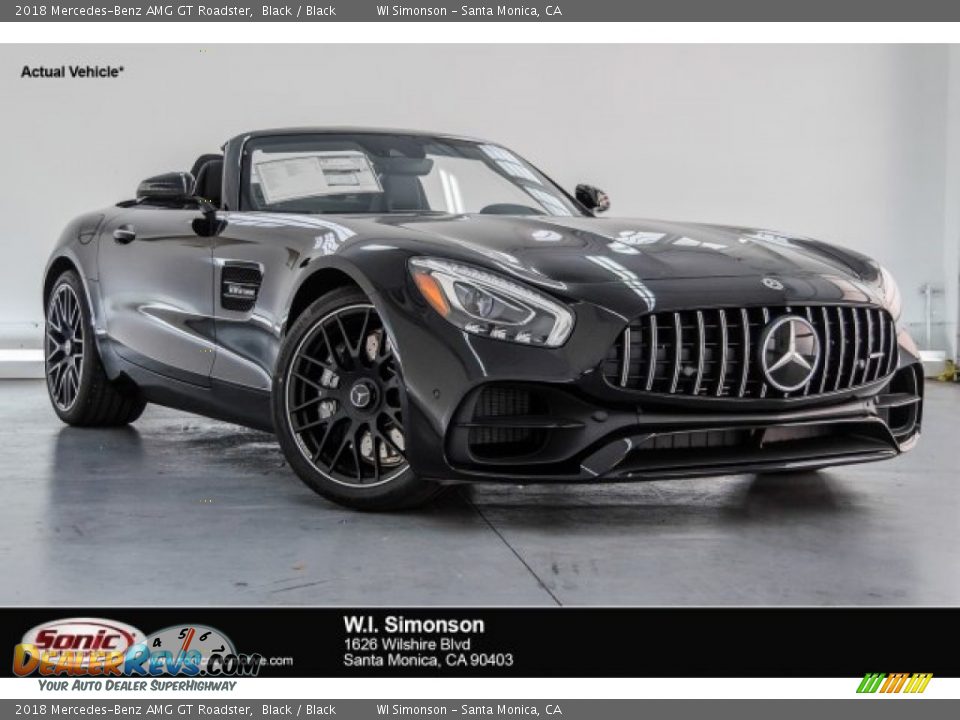 2018 Mercedes-Benz AMG GT Roadster Black / Black Photo #1