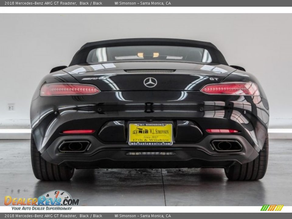 2018 Mercedes-Benz AMG GT Roadster Black / Black Photo #3
