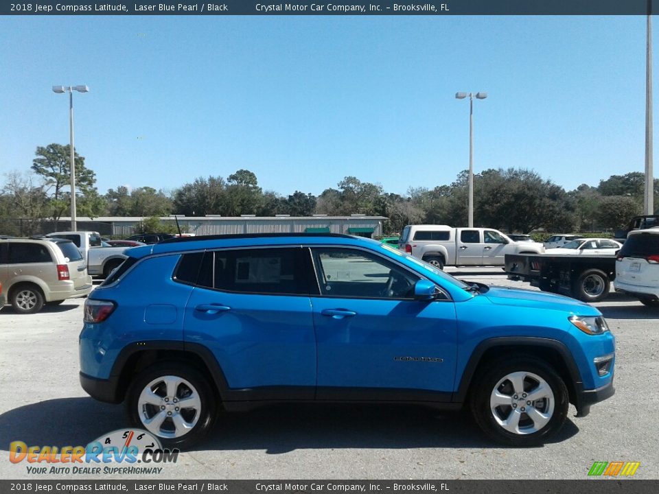 2018 Jeep Compass Latitude Laser Blue Pearl / Black Photo #6