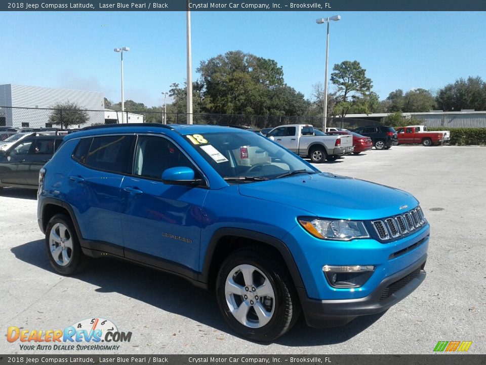 2018 Jeep Compass Latitude Laser Blue Pearl / Black Photo #7