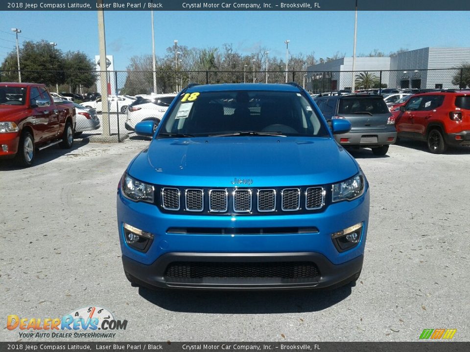 2018 Jeep Compass Latitude Laser Blue Pearl / Black Photo #8