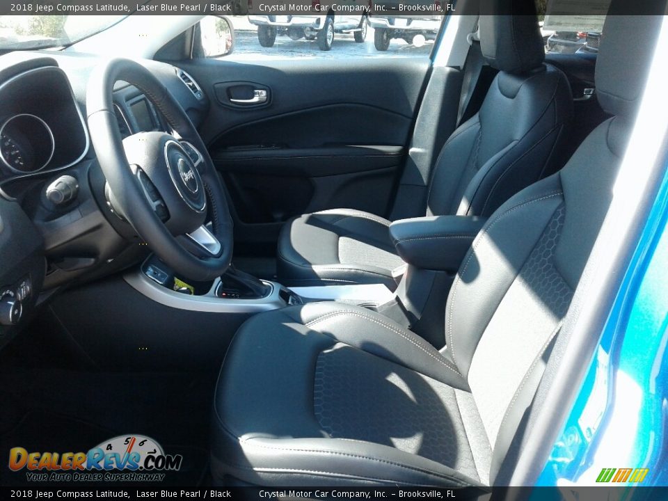 2018 Jeep Compass Latitude Laser Blue Pearl / Black Photo #9