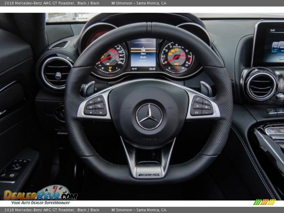 2018 Mercedes-Benz AMG GT Roadster Black / Black Photo #17