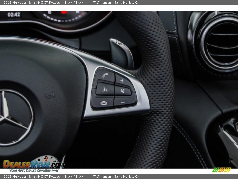 2018 Mercedes-Benz AMG GT Roadster Black / Black Photo #18
