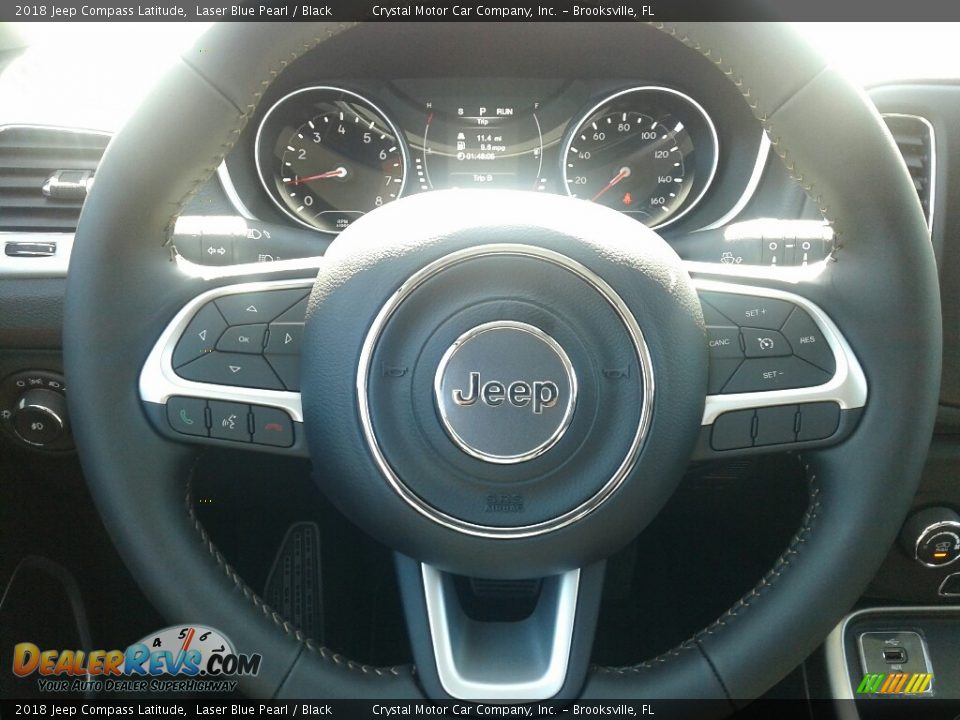 2018 Jeep Compass Latitude Laser Blue Pearl / Black Photo #14