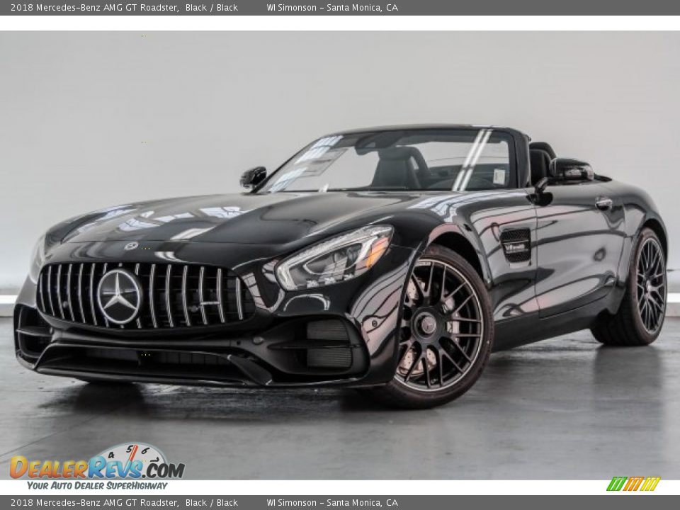 Black 2018 Mercedes-Benz AMG GT Roadster Photo #22
