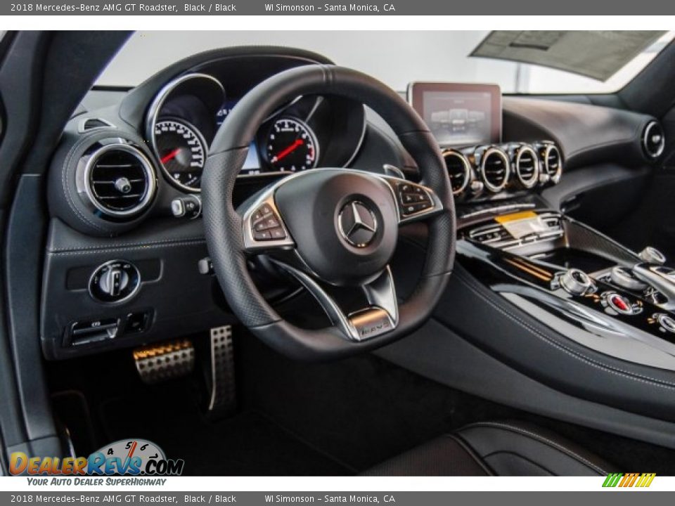 2018 Mercedes-Benz AMG GT Roadster Black / Black Photo #26
