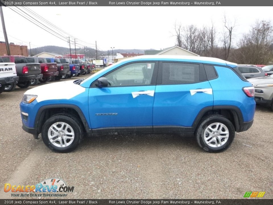 2018 Jeep Compass Sport 4x4 Laser Blue Pearl / Black Photo #2