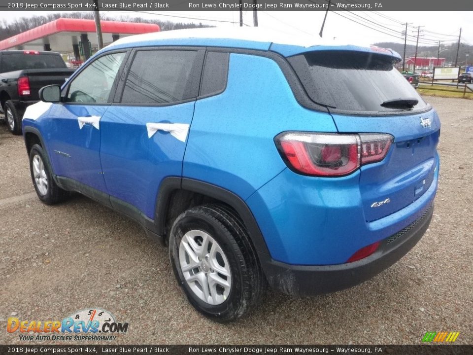 2018 Jeep Compass Sport 4x4 Laser Blue Pearl / Black Photo #3