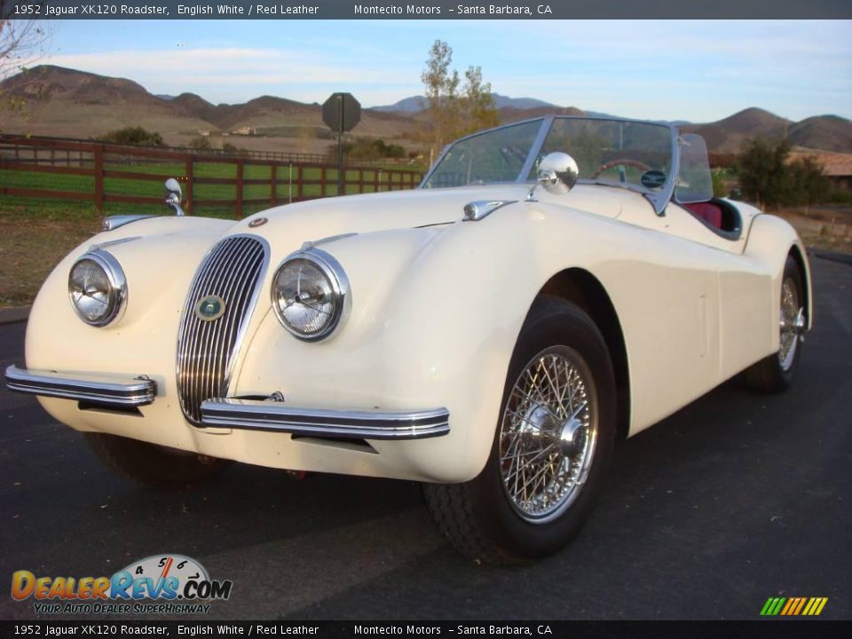 1952 Jaguar XK120 Roadster English White / Red Leather Photo #1