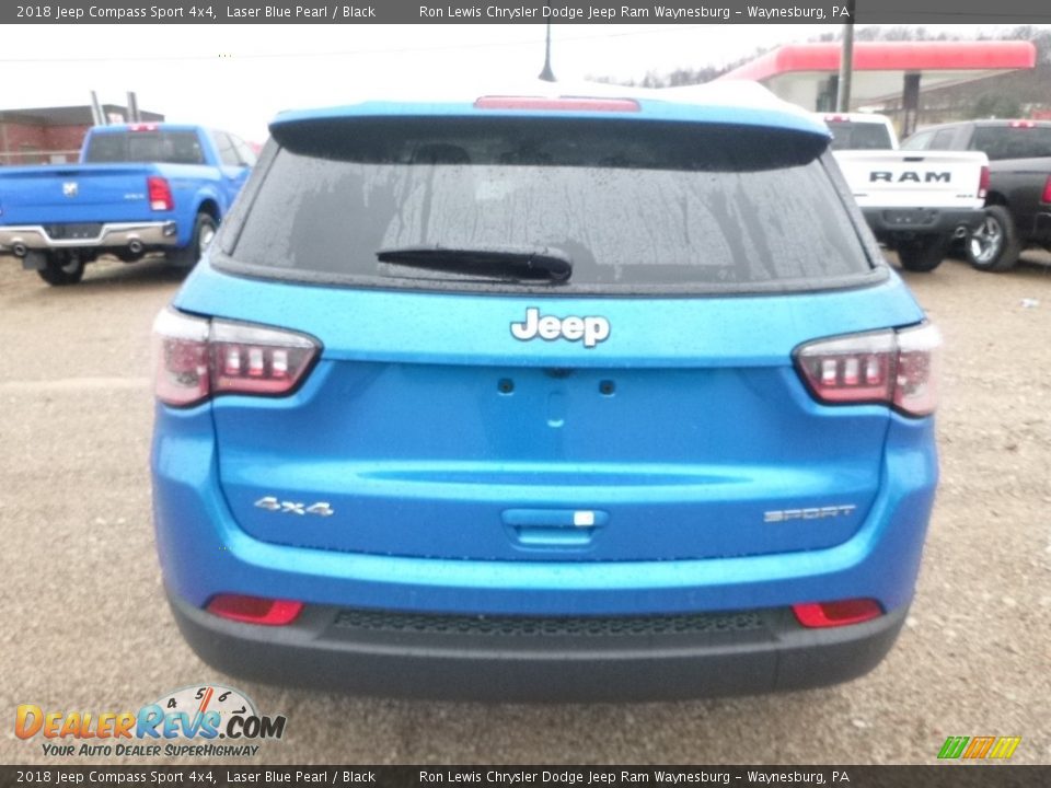 2018 Jeep Compass Sport 4x4 Laser Blue Pearl / Black Photo #4