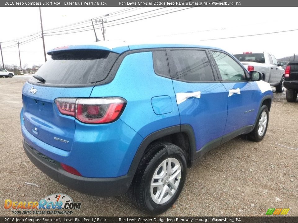 2018 Jeep Compass Sport 4x4 Laser Blue Pearl / Black Photo #5