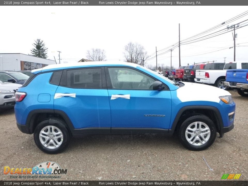 2018 Jeep Compass Sport 4x4 Laser Blue Pearl / Black Photo #6