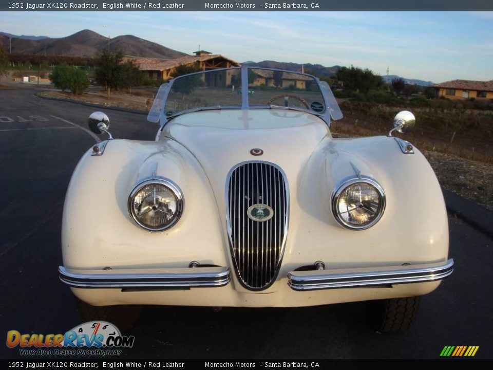 1952 Jaguar XK120 Roadster English White / Red Leather Photo #3