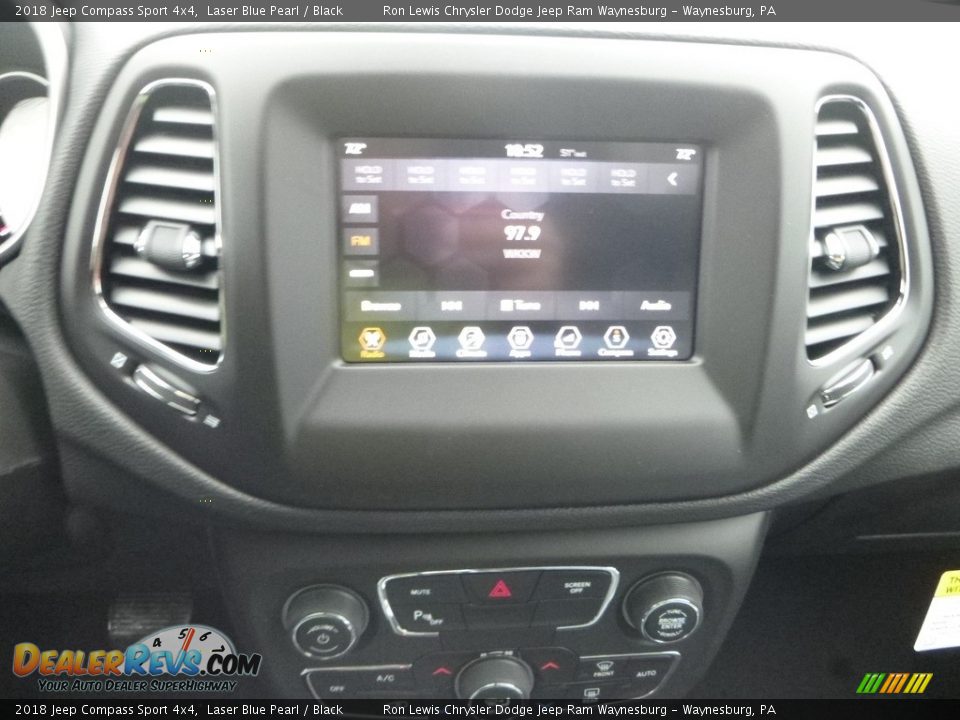 2018 Jeep Compass Sport 4x4 Laser Blue Pearl / Black Photo #16