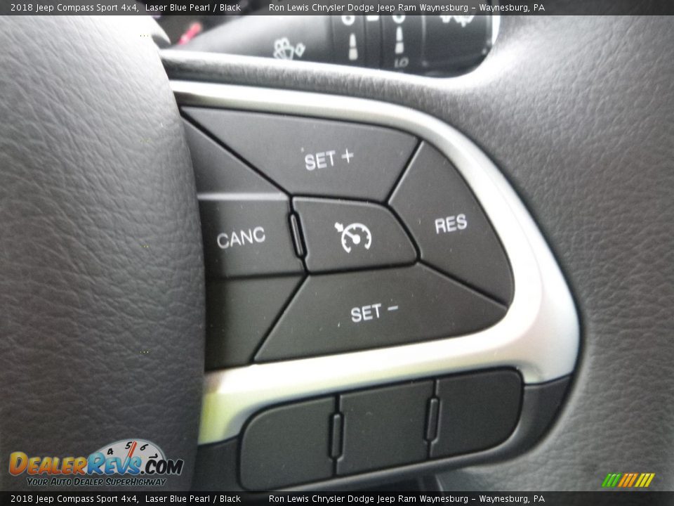 2018 Jeep Compass Sport 4x4 Laser Blue Pearl / Black Photo #18