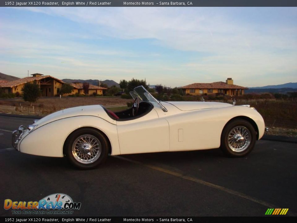1952 Jaguar XK120 Roadster English White / Red Leather Photo #10