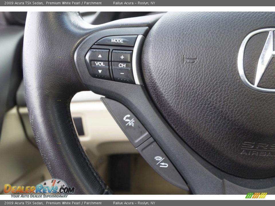 2009 Acura TSX Sedan Premium White Pearl / Parchment Photo #30
