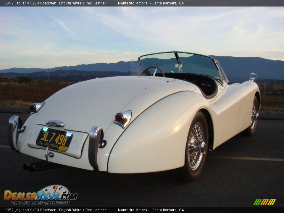1952 Jaguar XK120 Roadster English White / Red Leather Photo #13