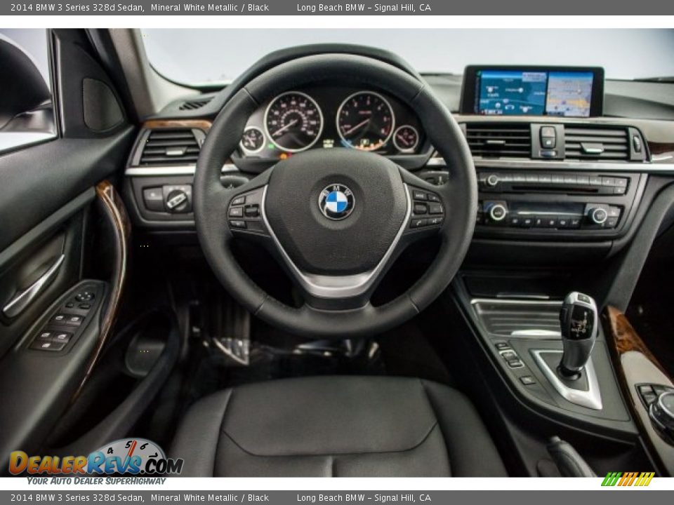 2014 BMW 3 Series 328d Sedan Mineral White Metallic / Black Photo #4
