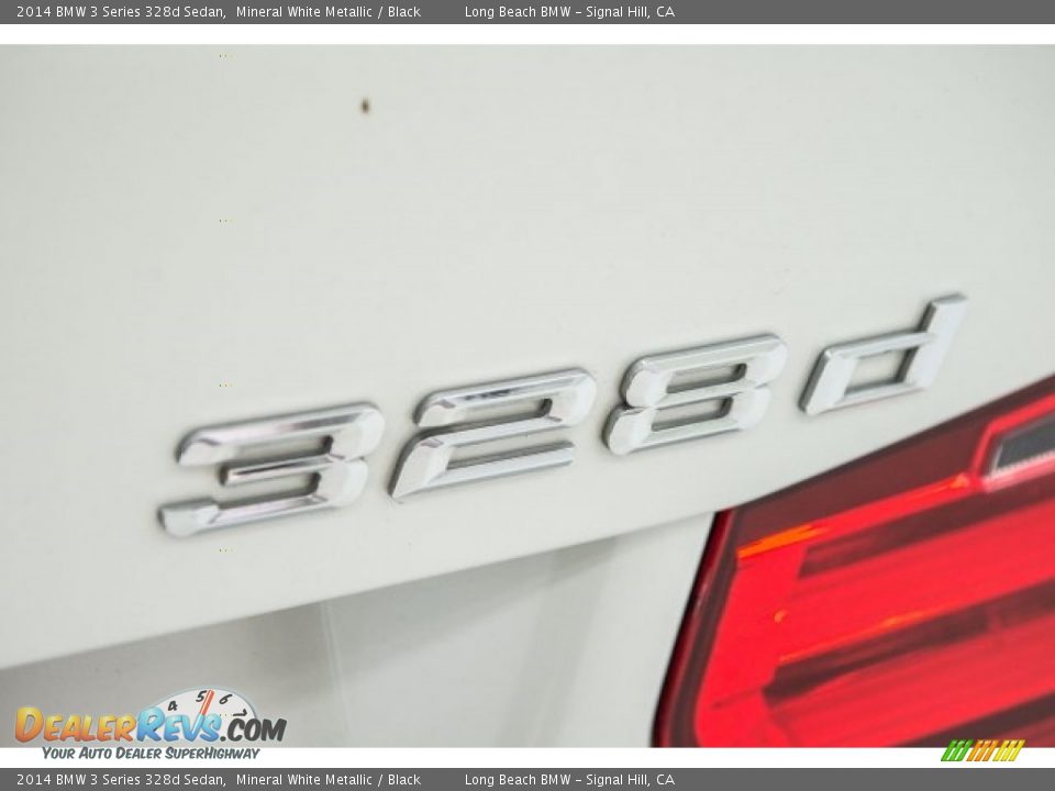 2014 BMW 3 Series 328d Sedan Mineral White Metallic / Black Photo #6