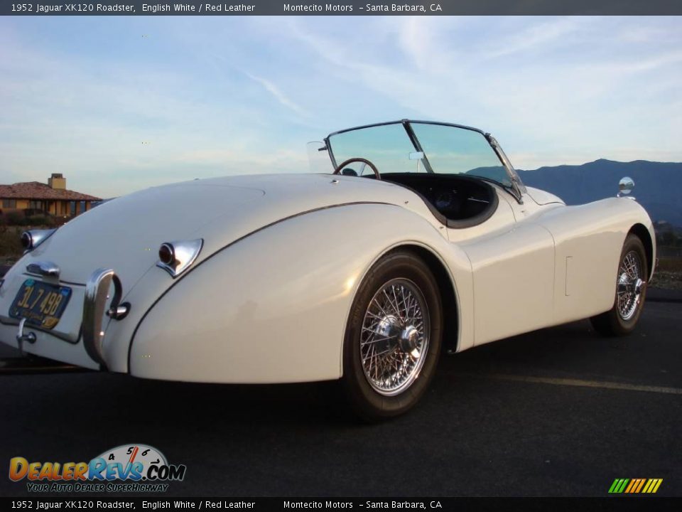 1952 Jaguar XK120 Roadster English White / Red Leather Photo #15