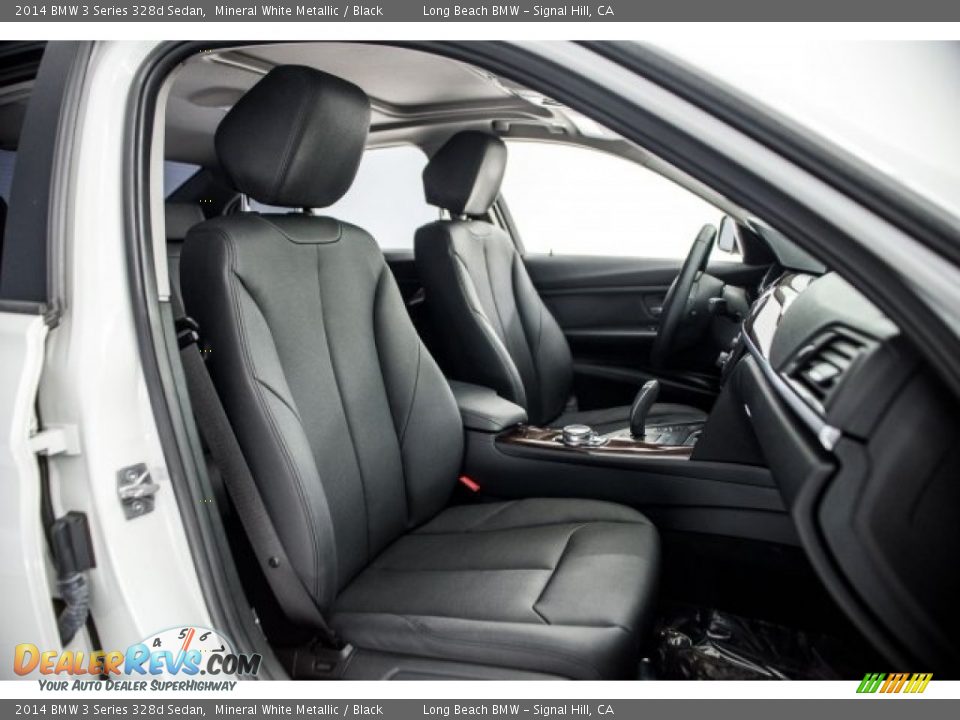 2014 BMW 3 Series 328d Sedan Mineral White Metallic / Black Photo #7