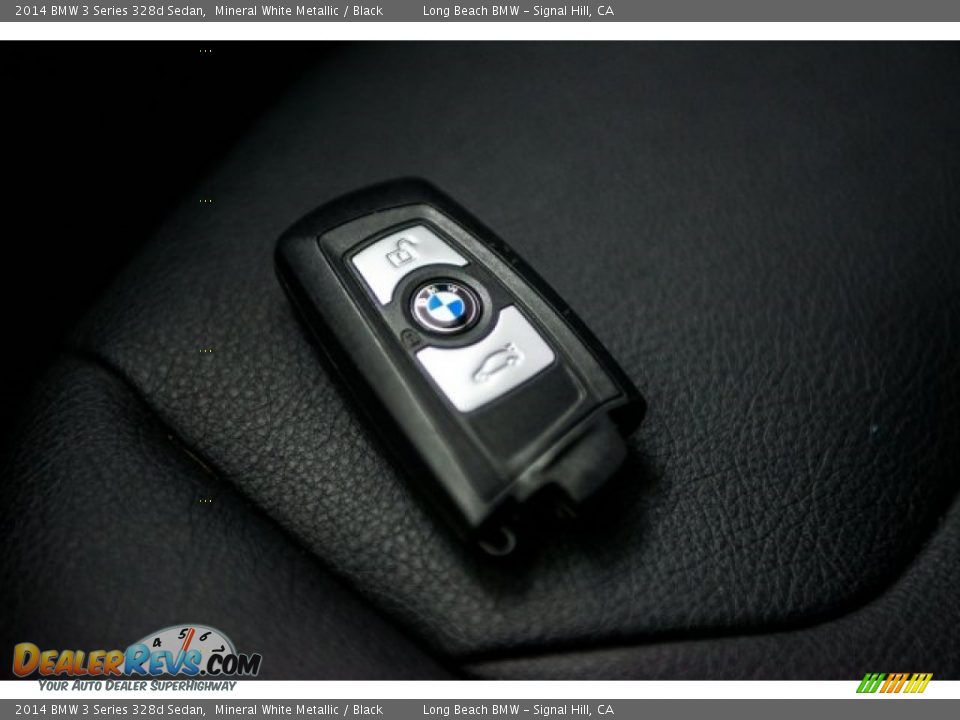 2014 BMW 3 Series 328d Sedan Mineral White Metallic / Black Photo #11