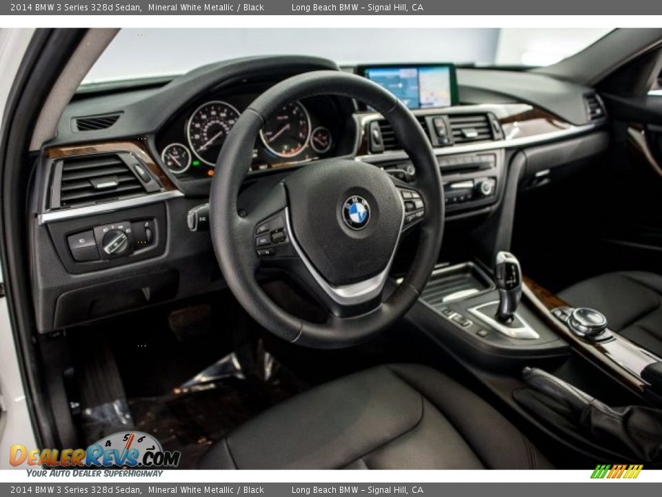 2014 BMW 3 Series 328d Sedan Mineral White Metallic / Black Photo #15