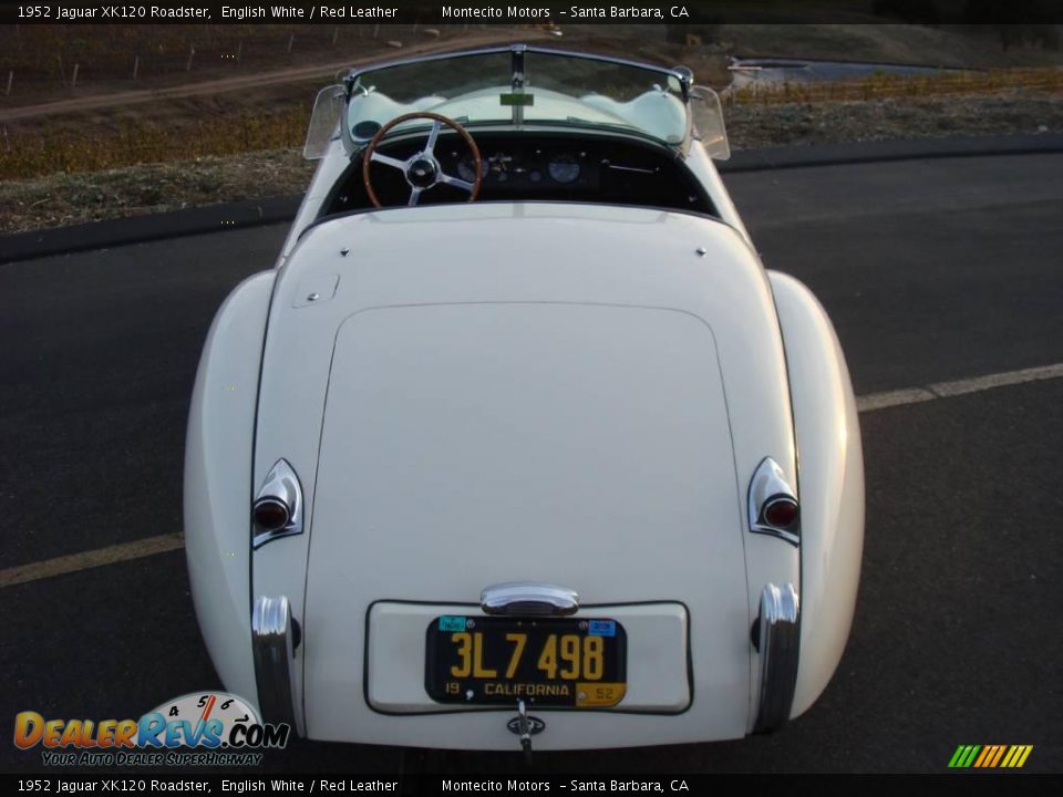 1952 Jaguar XK120 Roadster English White / Red Leather Photo #17