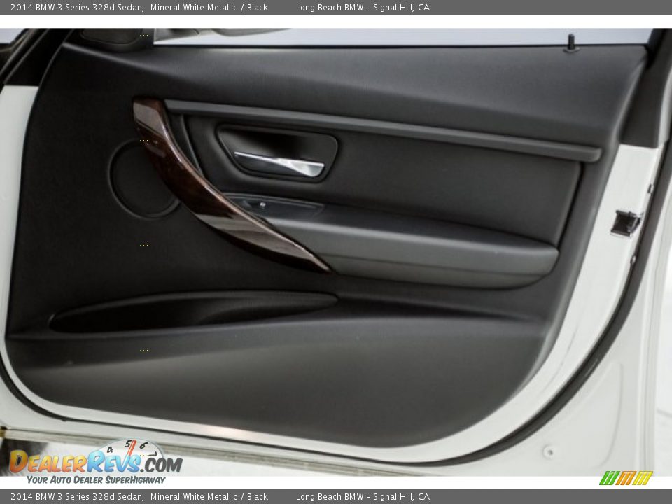 2014 BMW 3 Series 328d Sedan Mineral White Metallic / Black Photo #23