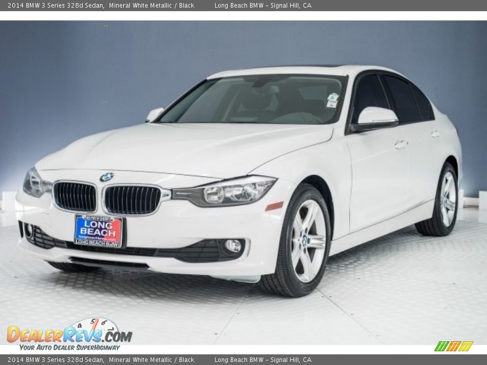 2014 BMW 3 Series 328d Sedan Mineral White Metallic / Black Photo #31