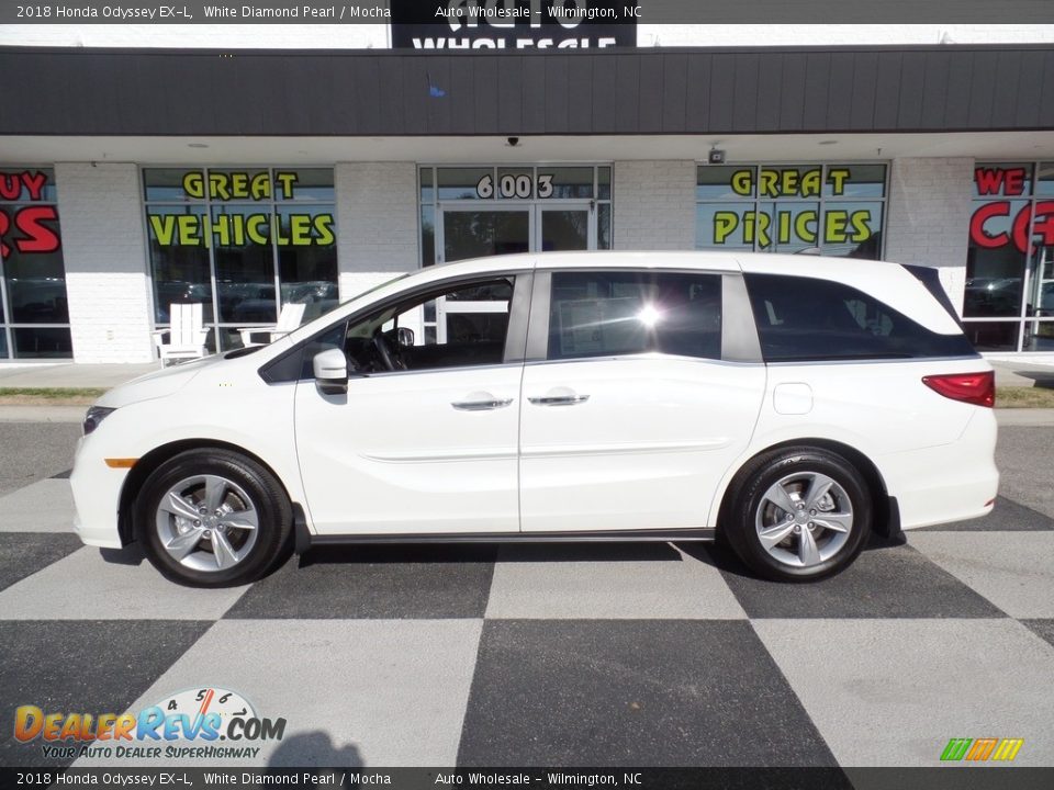2018 Honda Odyssey EX-L White Diamond Pearl / Mocha Photo #1