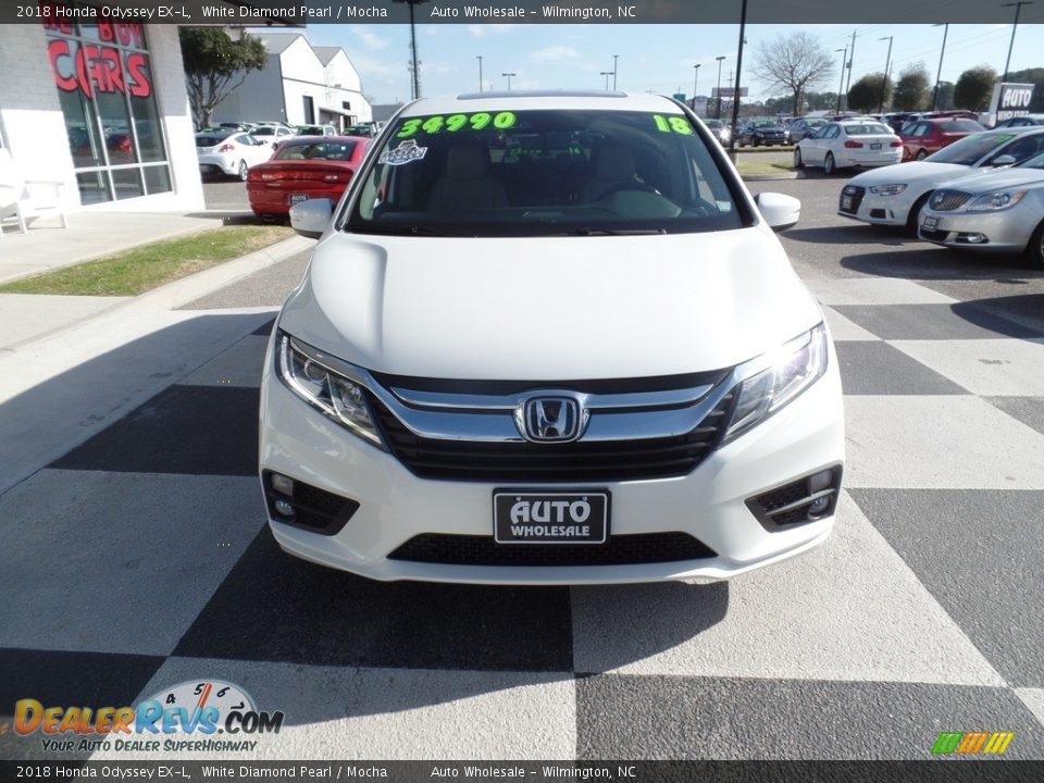 2018 Honda Odyssey EX-L White Diamond Pearl / Mocha Photo #2