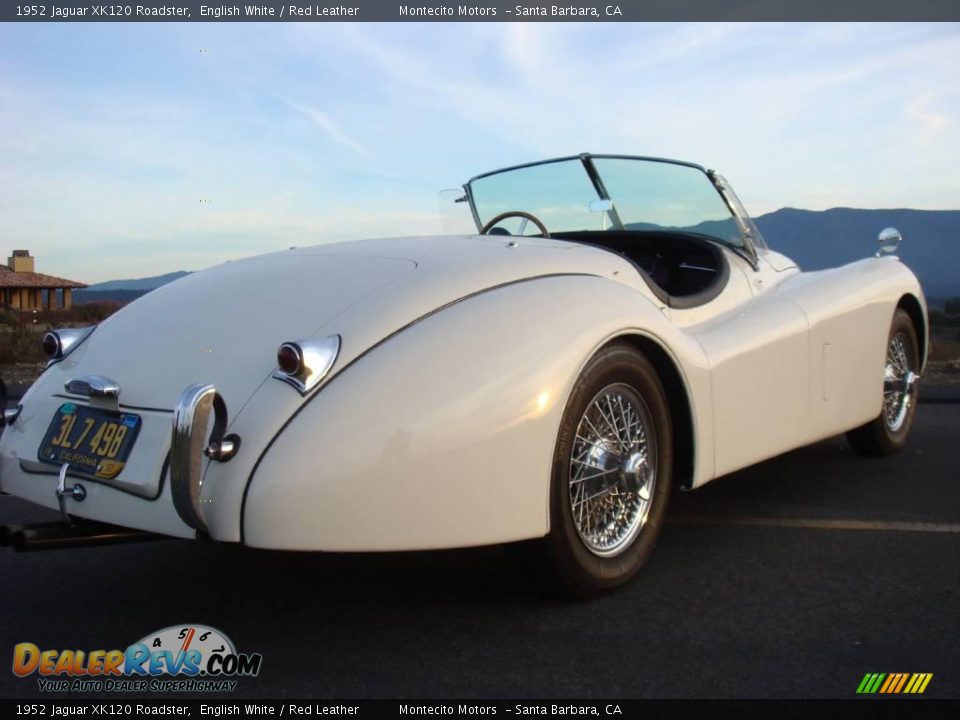1952 Jaguar XK120 Roadster English White / Red Leather Photo #21