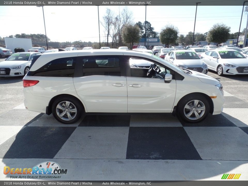 2018 Honda Odyssey EX-L White Diamond Pearl / Mocha Photo #3